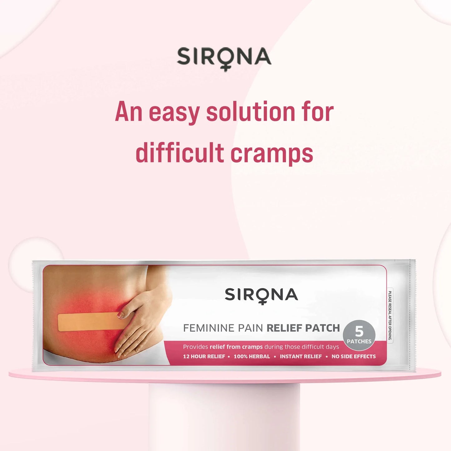 Period Pain Relief Patches (Pack Of 10) - Sirona